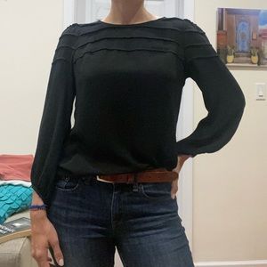Ann Taylor Loft Blouse with back button up